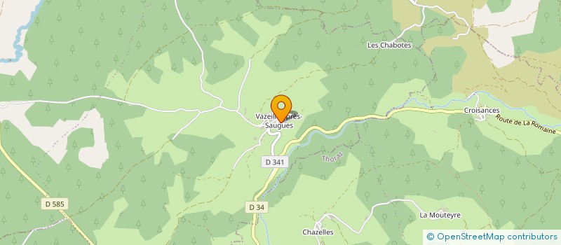 localisation de l'entreprise MONSIEUR ANTOINE MERLE  ESPLANTAS-VAZEILLES