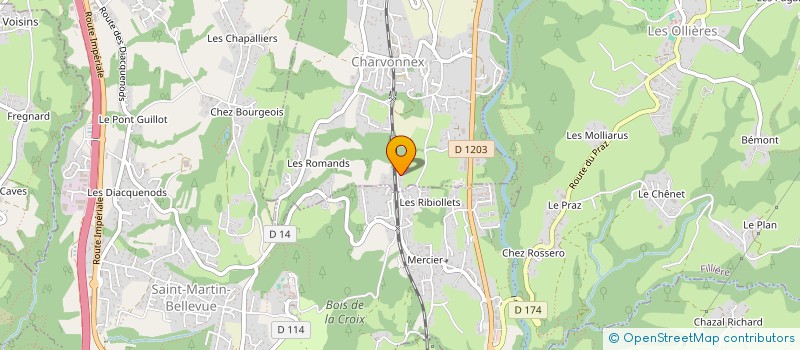 localisation de l'entreprise MONSIEUR ANTOINE MESNAGE  CHARVONNEX