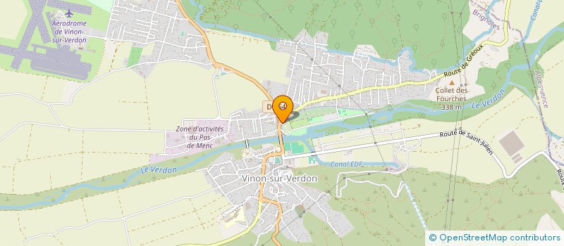 localisation de l'entreprise MONSIEUR ANTOINE MEUROT à VINON-SUR-VERDON