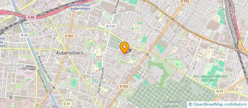 localisation de l'entreprise MONSIEUR ANTOINE MIALON  AUBERVILLIERS