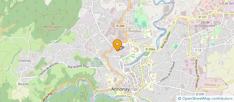 localisation de l'entreprise MONSIEUR ANTOINE MICHALON  ANNONAY