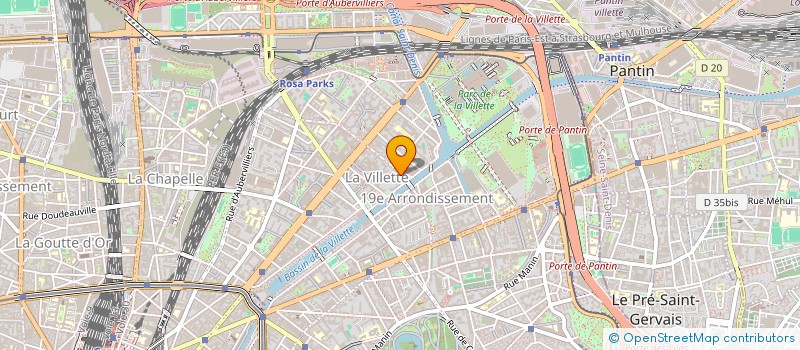 localisation de l'entreprise MONSIEUR ANTOINE-MICKAEL BOUA  PARIS 19