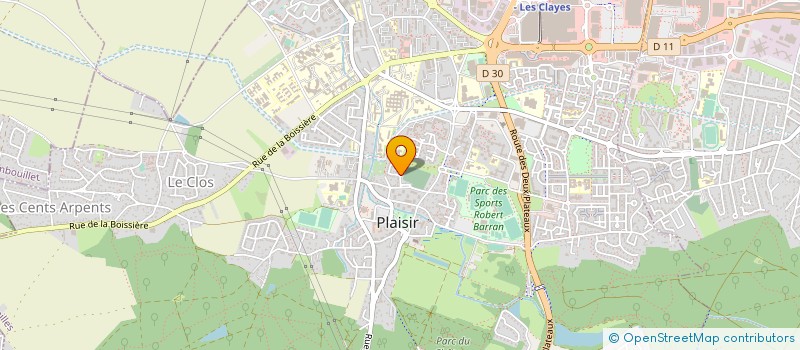 localisation de l'entreprise MONSIEUR ANTOINE MILLET  PLAISIR