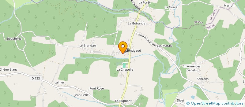localisation de l'entreprise MONSIEUR ANTOINE MILLET à LAGORCE