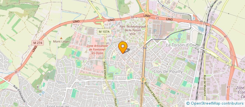 localisation de l'entreprise MONSIEUR ANTOINE MOINE  DIJON