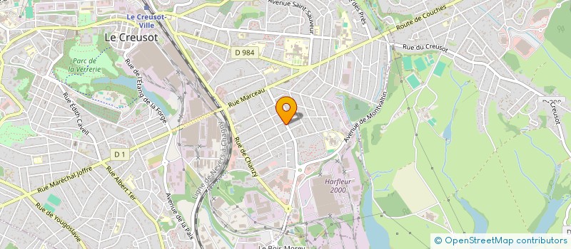 localisation de l'entreprise MONSIEUR ANTOINE MONCADE  LE CREUSOT