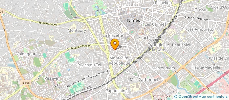 localisation de l'entreprise MONSIEUR ANTOINE MONTEIL  NIMES