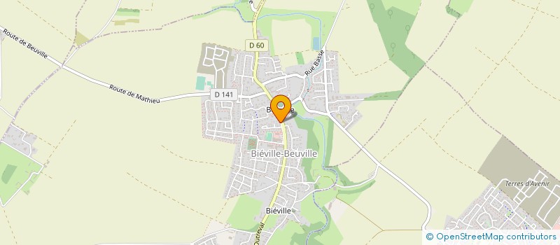 localisation de l'entreprise MONSIEUR ANTOINE MONVOISIN  BIEVILLE-BEUVILLE