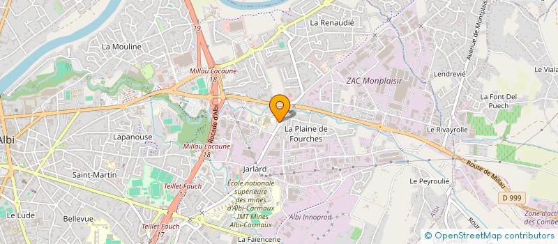 localisation de l'entreprise MONSIEUR ANTOINE MOREAU à ALBI