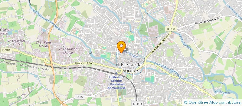 localisation de l'entreprise MONSIEUR ANTOINE MORENO  L'ISLE-SUR-LA-SORGUE