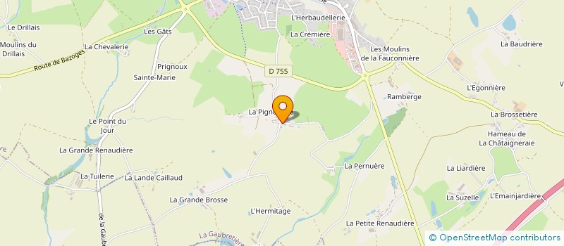 localisation de l'entreprise MONSIEUR ANTOINE MORINIERE  SAINT-AUBIN-DES-ORMEAUX