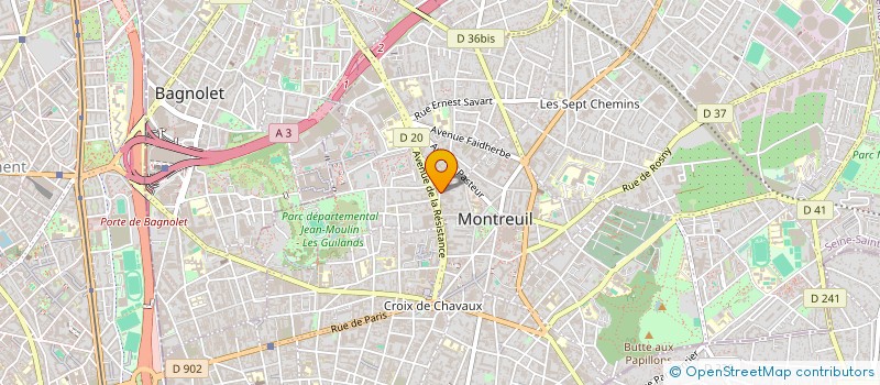 localisation de l'entreprise MONSIEUR ANTOINE MORISSE à MONTREUIL