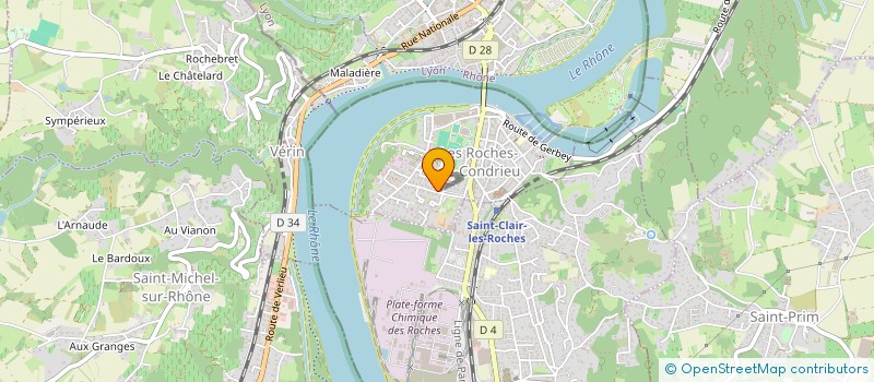 localisation de l'entreprise MONSIEUR ANTOINE MOUET  LES ROCHES-DE-CONDRIEU