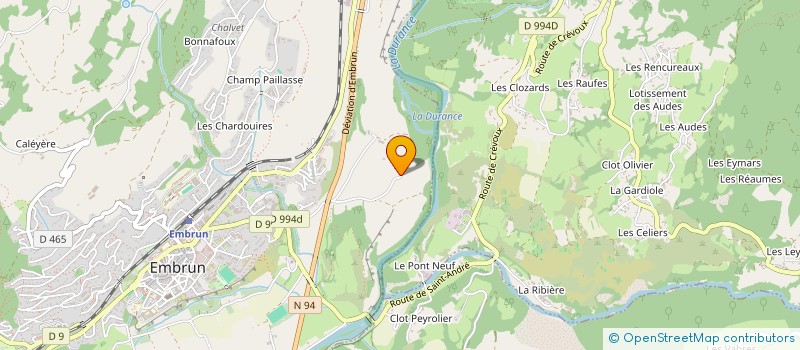 localisation de l'entreprise MONSIEUR ANTOINE MOULIN  EMBRUN