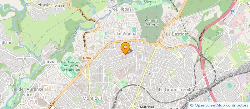 localisation de l'entreprise MONSIEUR ANTOINE MOULINARD à LIMOGES