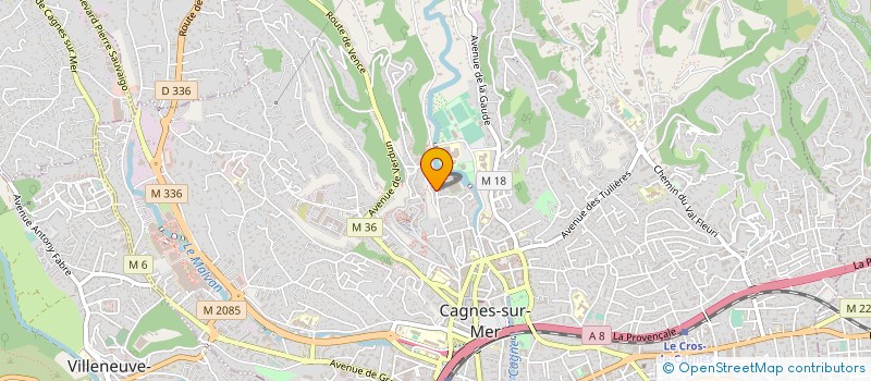 localisation de l'entreprise MONSIEUR ANTOINE MULIER à CAGNES-SUR-MER