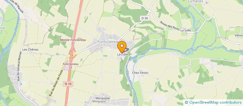 localisation de l'entreprise MONSIEUR ANTOINE NEVEU à MANSLE-LES-FONTAINES