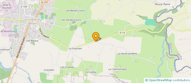 localisation de l'entreprise MONSIEUR ANTOINE NOEL  LOUVIGNE-DU-DESERT