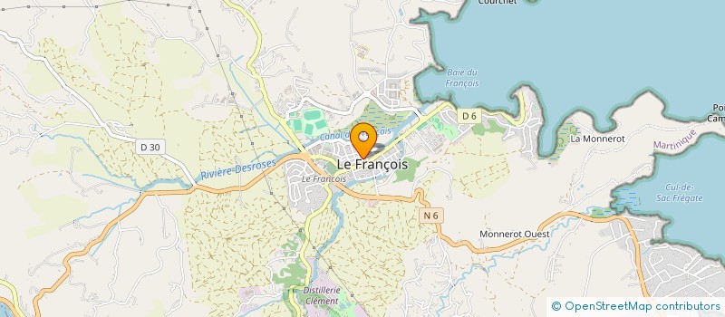 localisation de l'entreprise MONSIEUR ANTOINE NOMIS à LE FRANCOIS