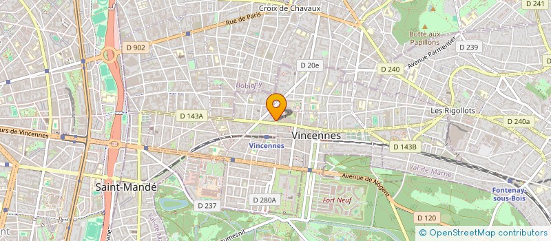 localisation de l'entreprise MONSIEUR ANTOINE ORA à VINCENNES