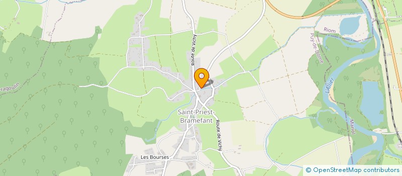 localisation de l'entreprise MONSIEUR ANTOINE ORTOLA  SAINT-PRIEST-BRAMEFANT