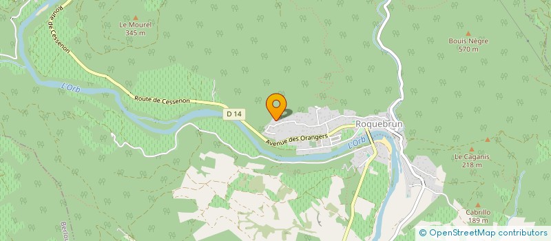 localisation de l'entreprise MONSIEUR ANTOINE OUCHENE  ROQUEBRUN