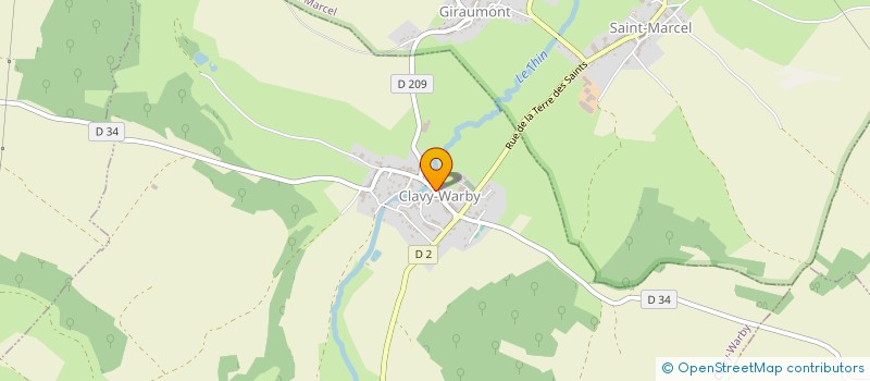 localisation de l'entreprise MONSIEUR ANTOINE OUDET  CLAVY-WARBY