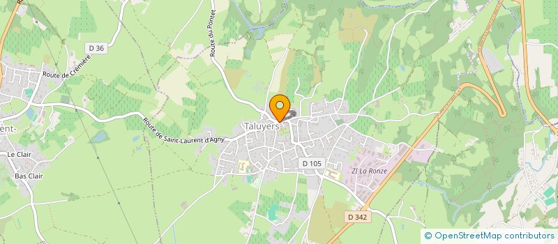 localisation de l'entreprise MONSIEUR ANTOINE PAILLET  TALUYERS