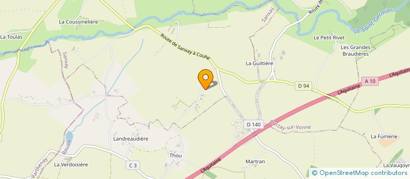 localisation de l'entreprise MONSIEUR ANTOINE PAPINEAU  SANXAY