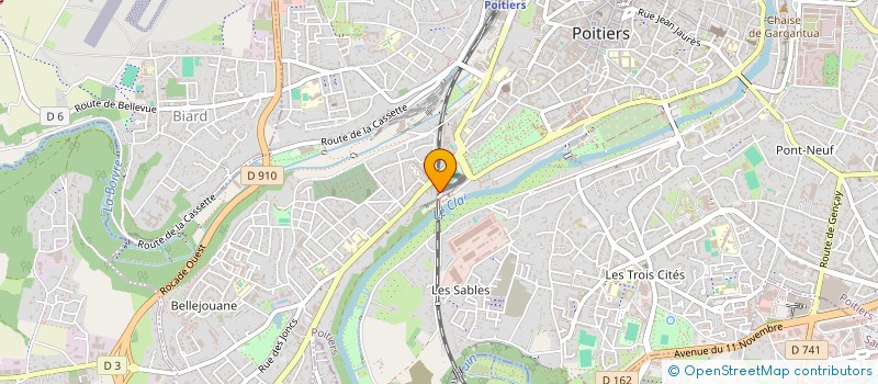 localisation de l'entreprise MONSIEUR ANTOINE PAPINOT  POITIERS