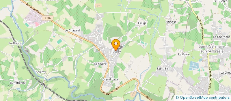 localisation de l'entreprise MONSIEUR ANTOINE PARET  BULLY