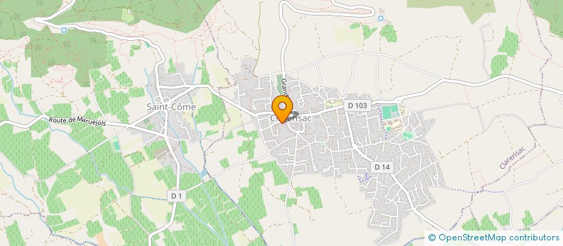 localisation de l'entreprise MONSIEUR ANTOINE PARIS  CLARENSAC