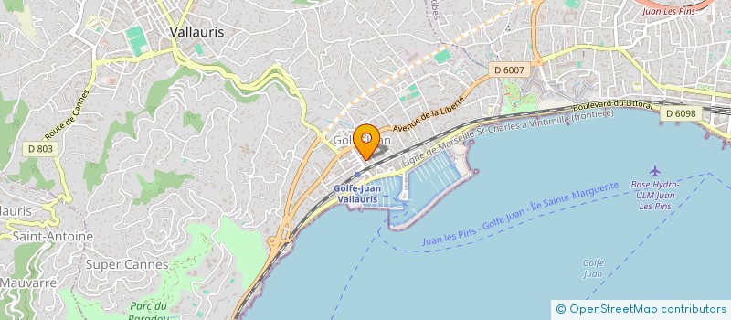 localisation de l'entreprise MONSIEUR ANTOINE PASQUIER à VALLAURIS