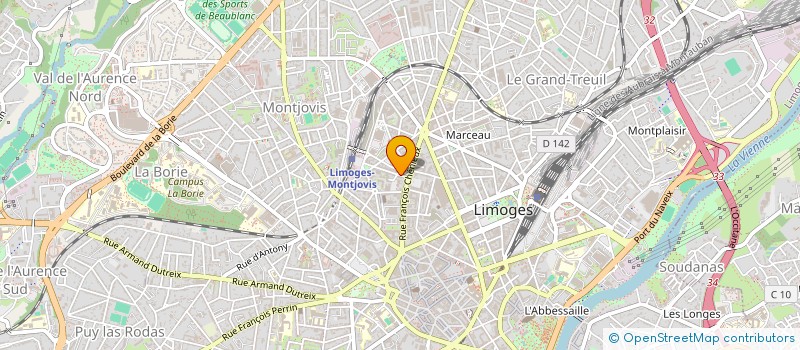 localisation de l'entreprise MONSIEUR ANTOINE PASTAUD à LIMOGES