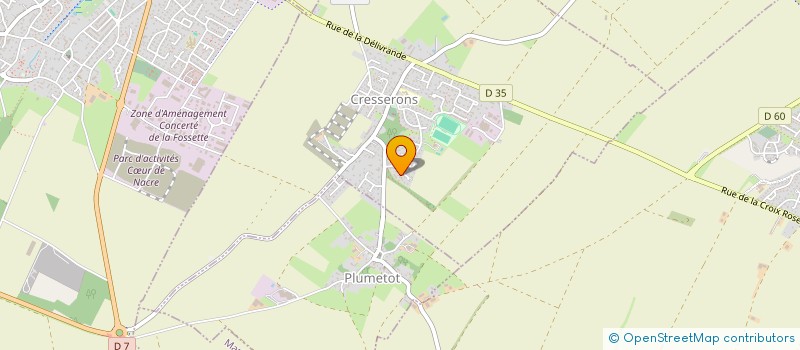 localisation de l'entreprise MONSIEUR ANTOINE PATRITTI  CRESSERONS