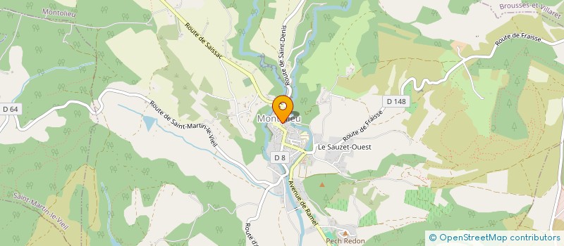 localisation de l'entreprise MONSIEUR ANTOINE PAYEN  MONTOLIEU