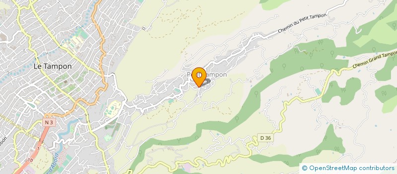 localisation de l'entreprise MONSIEUR ANTOINE PAYET  LE TAMPON