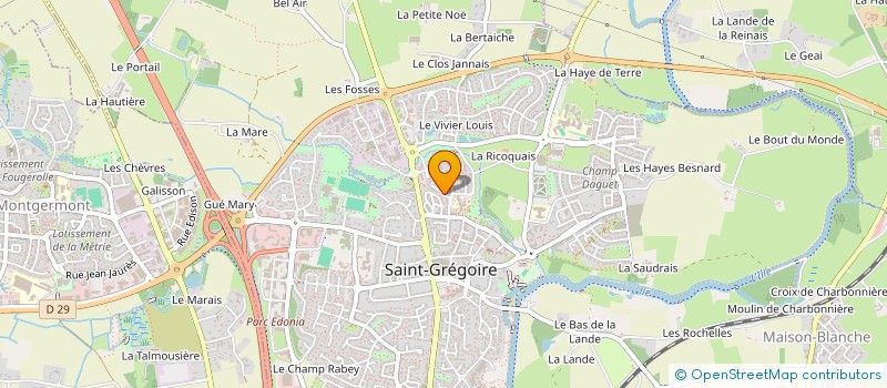 localisation de l'entreprise MONSIEUR ANTOINE PAZAT à SAINT-GREGOIRE