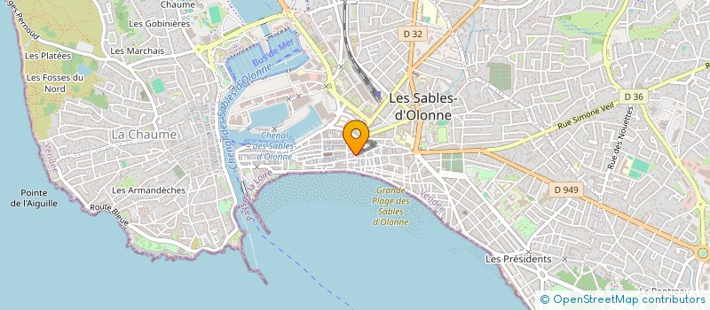 localisation de l'entreprise MONSIEUR ANTOINE PEDROSA  LES SABLES D'OLONNE