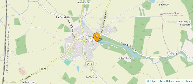 localisation de l'entreprise MONSIEUR ANTOINE PELLETIER  LA VILLE-AUX-CLERCS