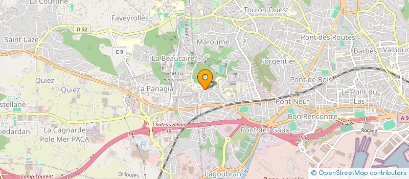 localisation de l'entreprise MONSIEUR ANTOINE PEREZ  TOULON