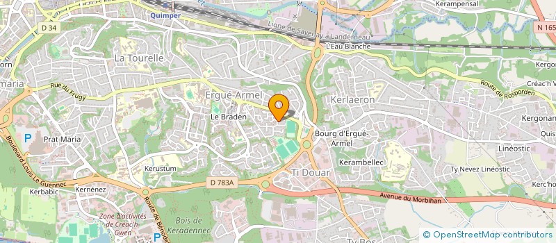 localisation de l'entreprise MONSIEUR ANTOINE PERHIRIN à QUIMPER