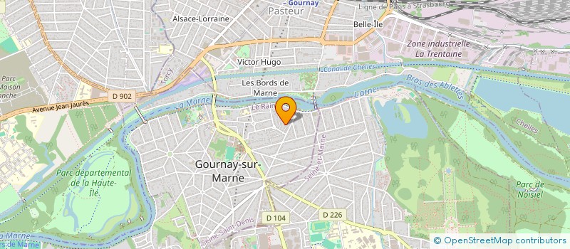 localisation de l'entreprise MONSIEUR ANTOINE PERON  GOURNAY-SUR-MARNE