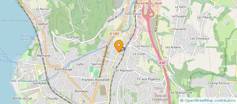 localisation de l'entreprise MONSIEUR ANTOINE PEROTTO  AIX-LES-BAINS