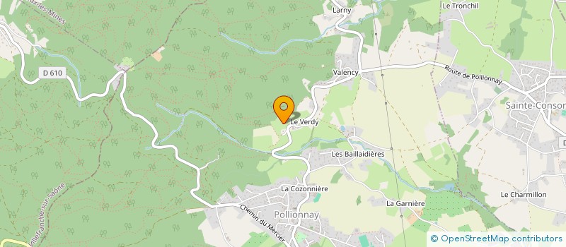 localisation de l'entreprise MONSIEUR ANTOINE PERRIER  SAINT-GENIS-LES-OLLIERES