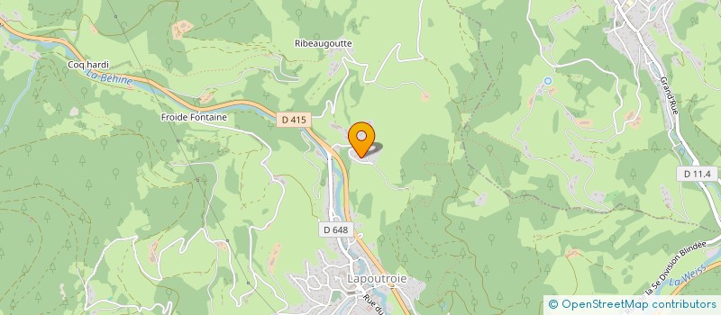 localisation de l'entreprise MONSIEUR ANTOINE PERRIN  LAPOUTROIE