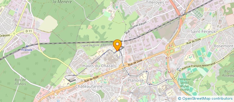 localisation de l'entreprise MONSIEUR ANTOINE PETIT à BESANCON