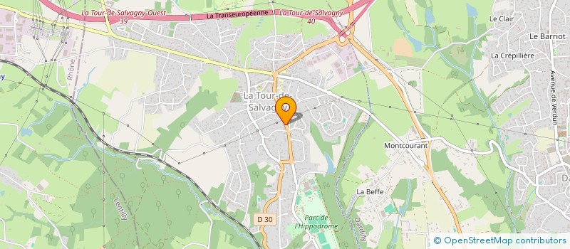 localisation de l'entreprise MONSIEUR ANTOINE PETIT-JEAN  LA TOUR-DE-SALVAGNY