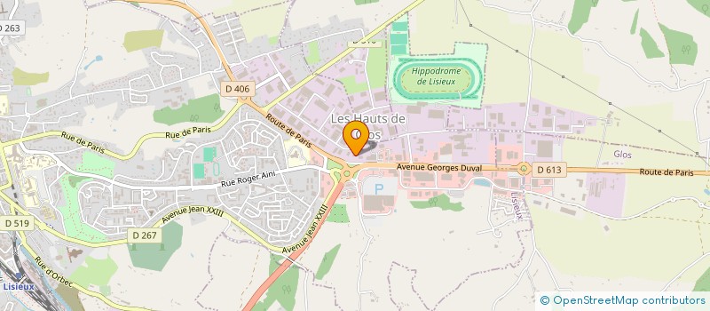 localisation de l'entreprise MONSIEUR ANTOINE PHILIPPE LEBIGRE à LISIEUX