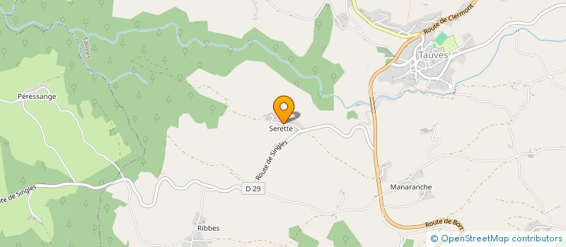 localisation de l'entreprise MONSIEUR ANTOINE PICARD  TAUVES